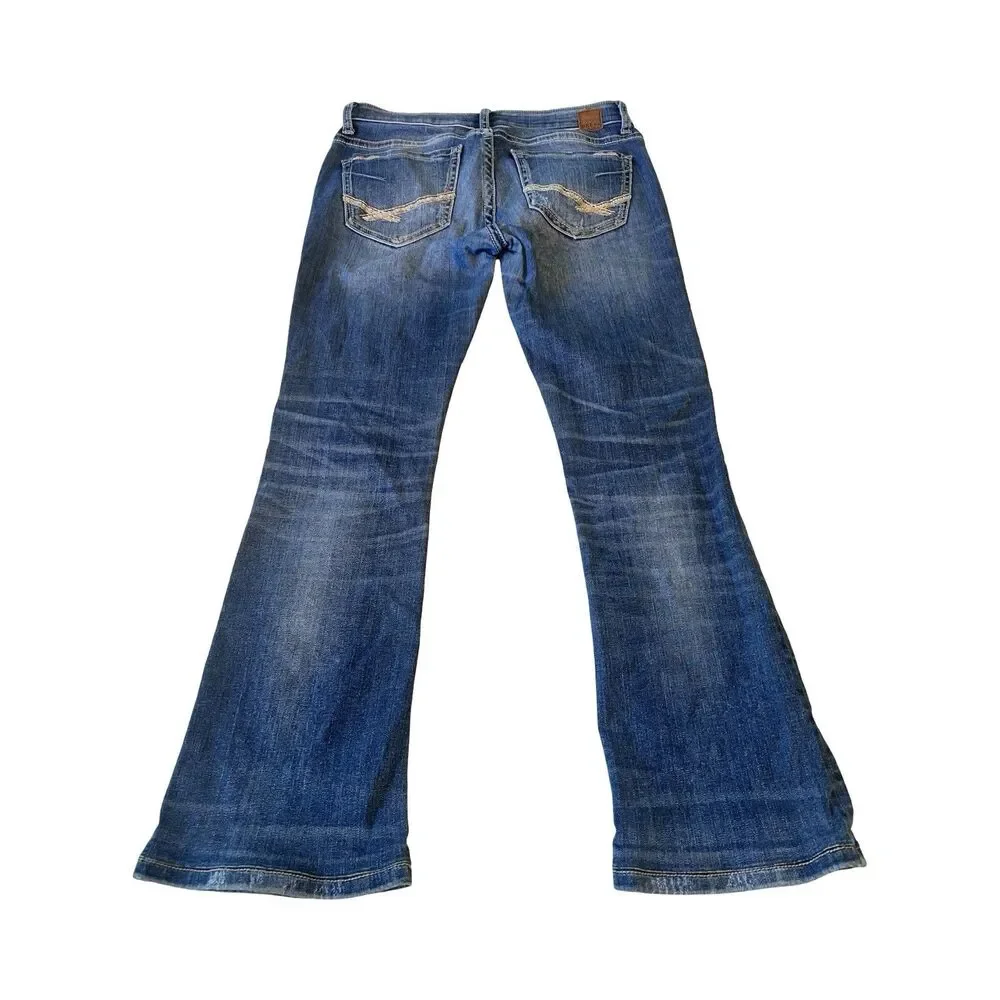 BKE Stella Bootcut Jeans Womens 26 Blue Medium Wash Low Rise Denim ABK3208 - Picture 7 of 7
